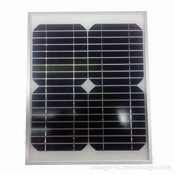 10W/18V Mono-crystalline Silicone Solar Panel, CE Certification, Used in Solar Light